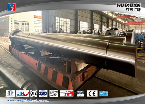 เพลาเหล็กกล้าหนักตีขึ้นรูปตามมาตรฐาน ASME สำหรับงานทะเล, เพลาเรือ, เพลาท้าย, เพลาหางเสือ