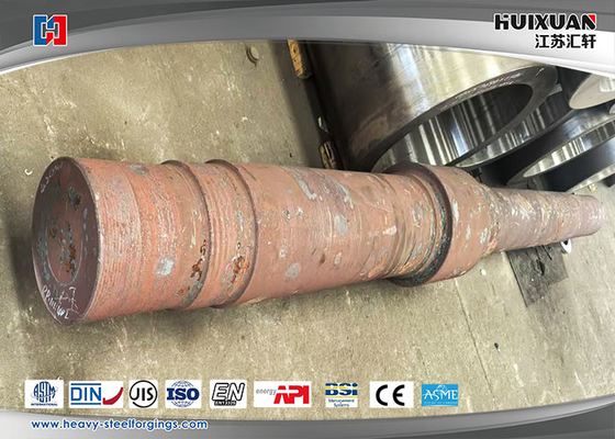 42CrMo C60E 30CrNiMo8 Die Forging Machine Gear Drive Shaft เครื่องแกร่งเครื่องแกร่ง